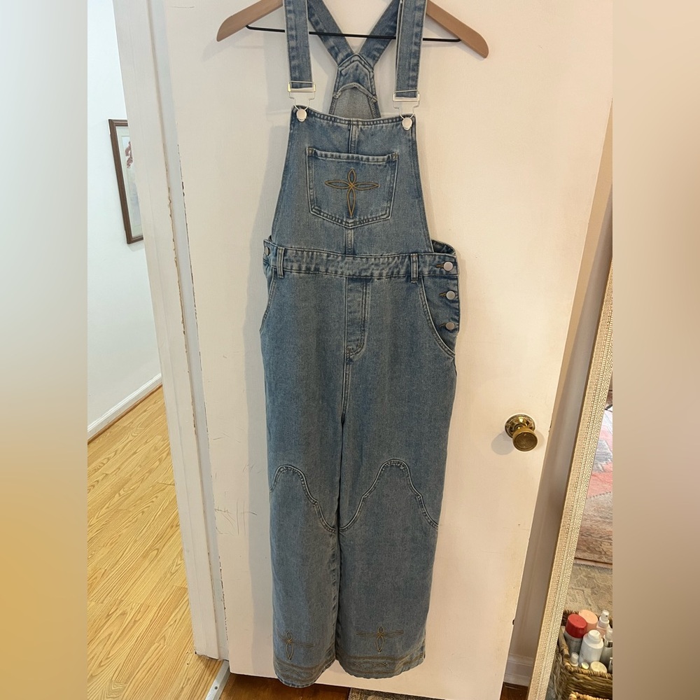 Cider Light Blue Denim Overalls
